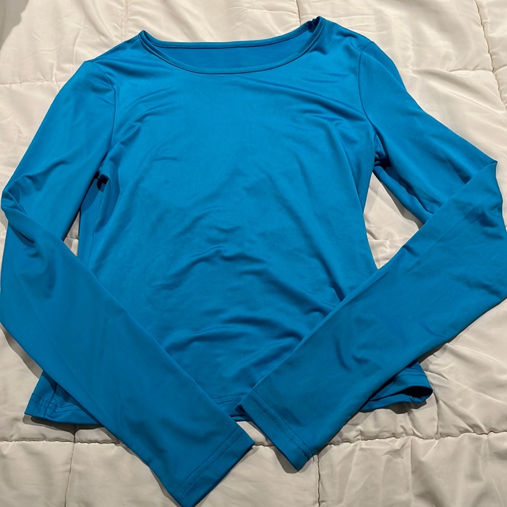 blue long sleeve
